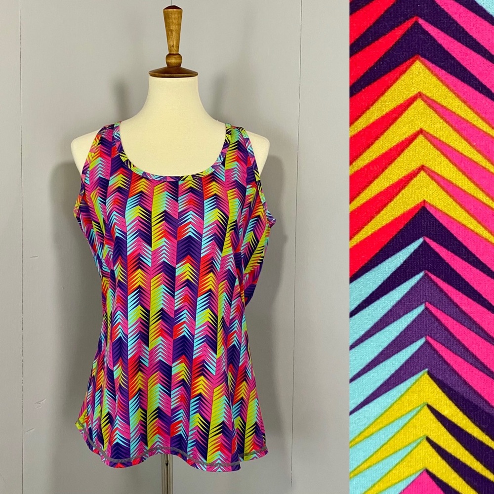 Fabletics Multicolor Keyhole Back Emra Tank Top